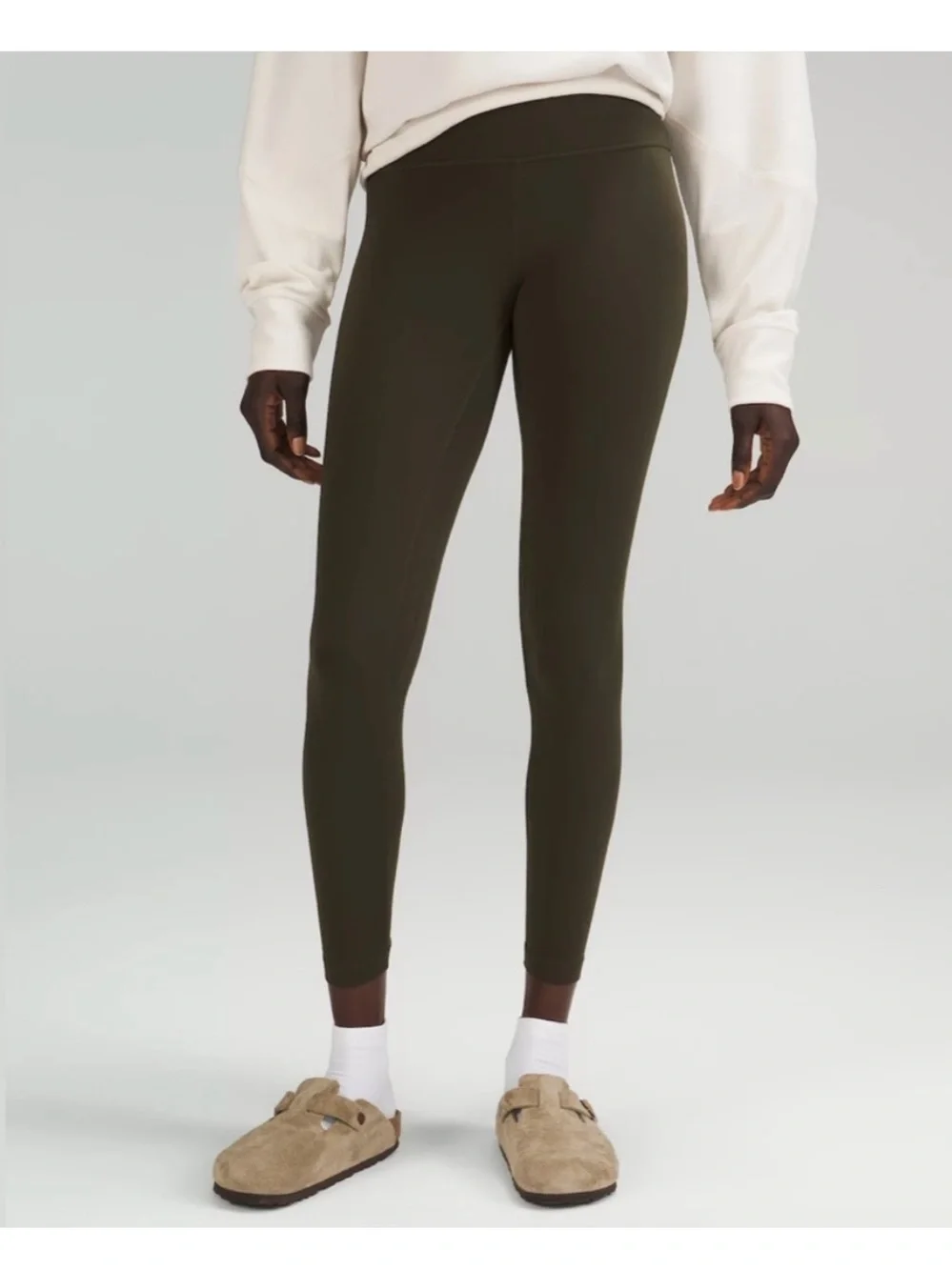 Lululemon align high rise leggings dark olive 6